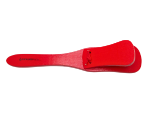 827 Red Castanet laying horizontally.